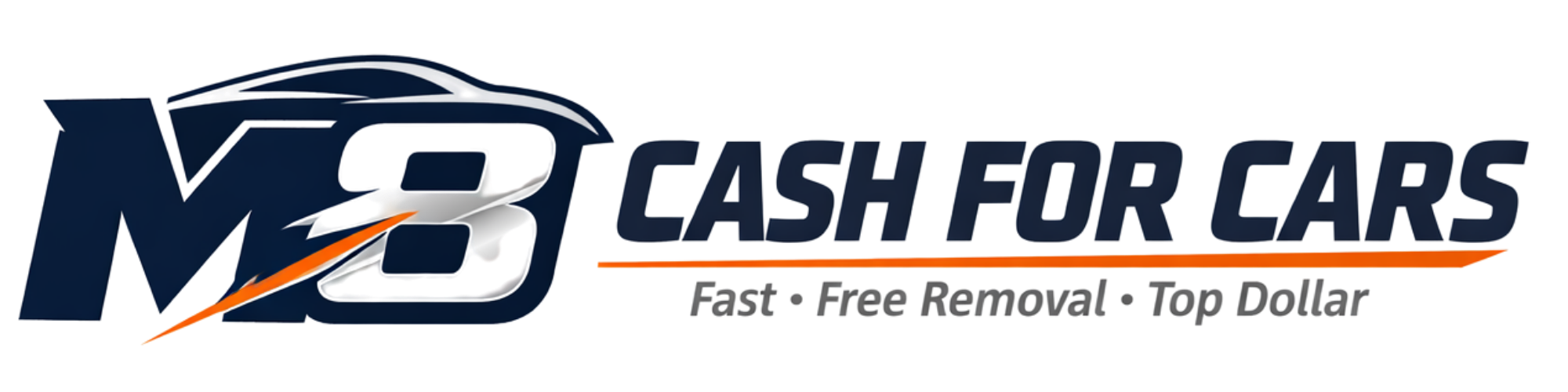 M8 CASH FOR CARS LOGO